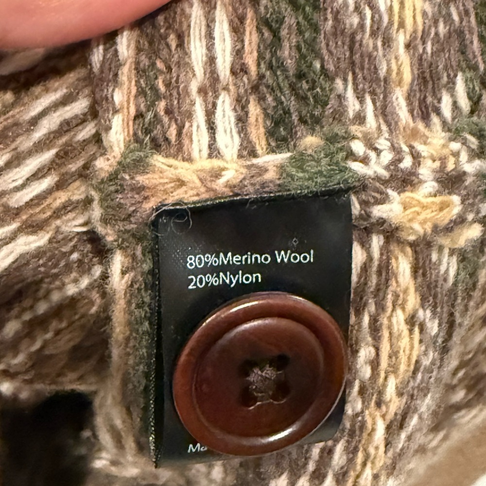 Flint and Tinder Men's Brown Patterned Cardigan - awesome sweater - Picture 4 of 4